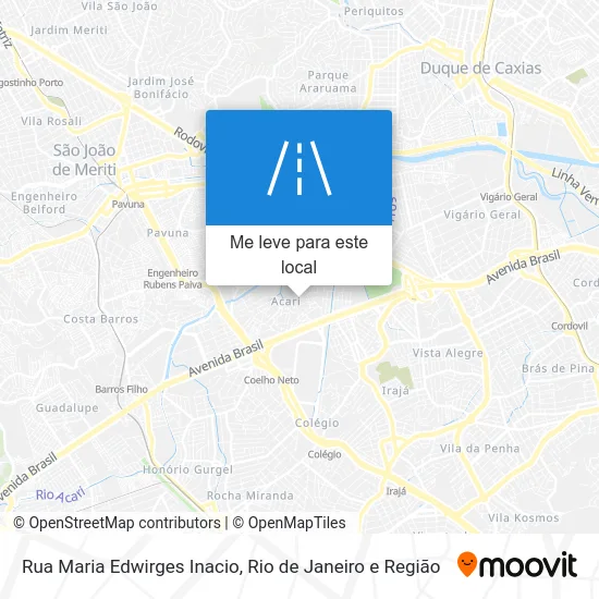 Rua Maria Edwirges Inacio mapa