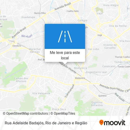 Rua Adelaide Badajós mapa