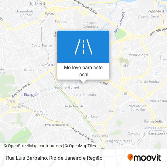 Rua Luis Barbalho mapa