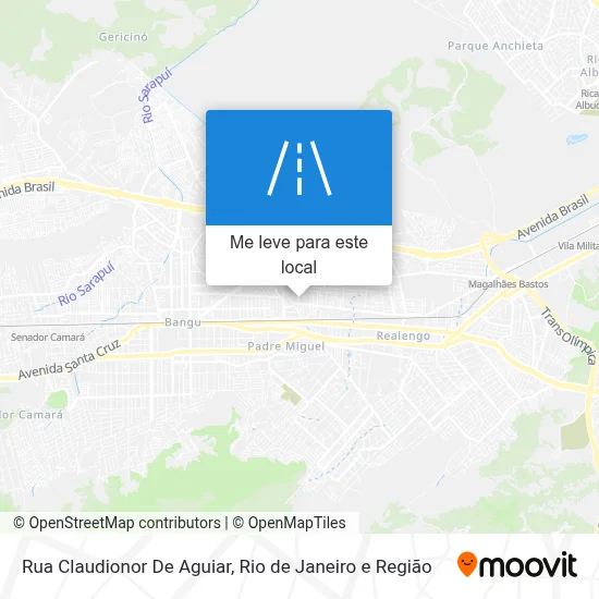 Rua Claudionor De Aguiar mapa