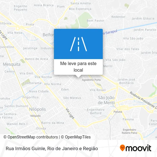 Rua Irmãos Guinle mapa