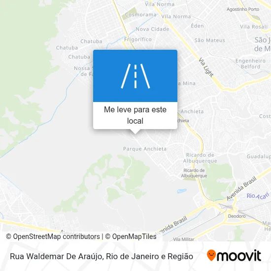 Rua Waldemar De Araújo mapa