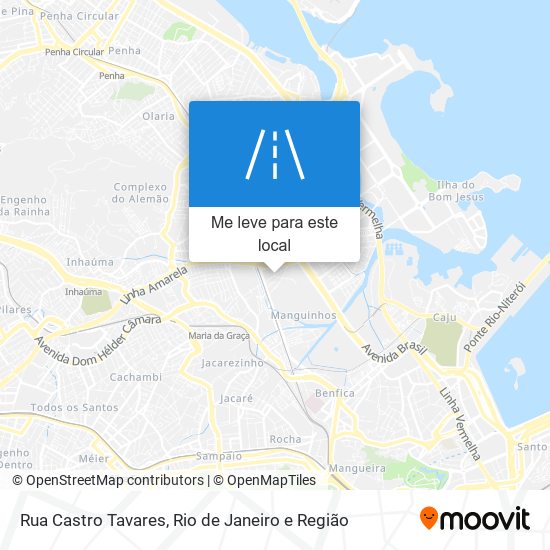 Rua Castro Tavares mapa