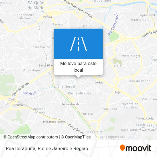 Rua Ibirapuita mapa