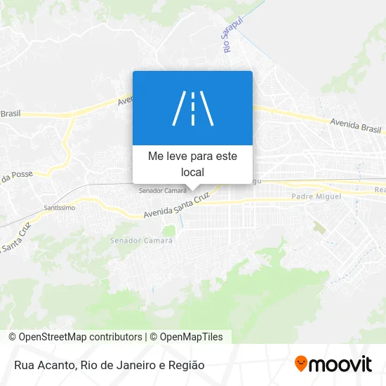 Rua Acanto mapa