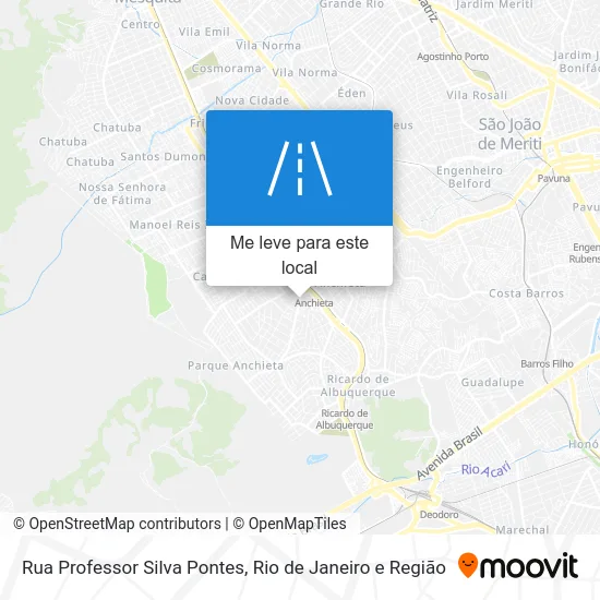 Rua Professor Silva Pontes mapa