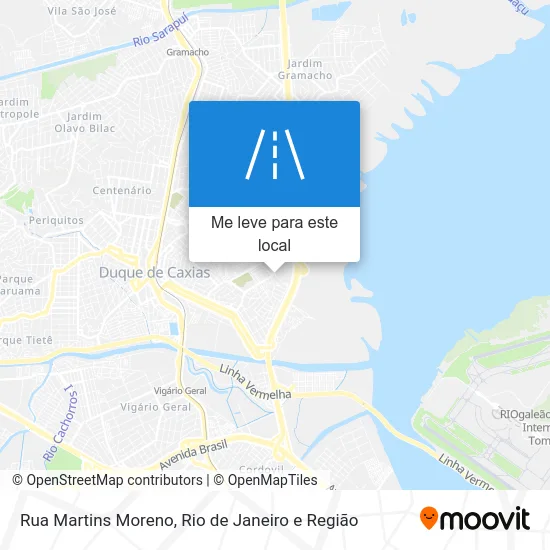 Rua Martins Moreno mapa