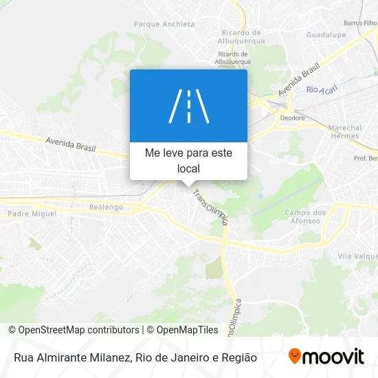 Rua Almirante Milanez mapa