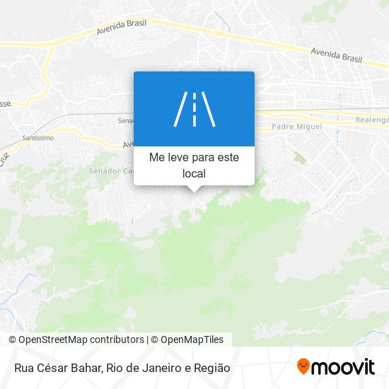 Rua César Bahar mapa