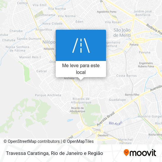 Travessa Caratinga mapa