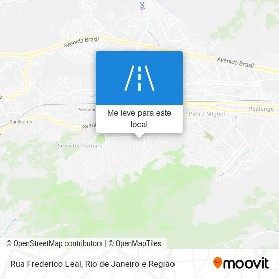 Rua Frederico Leal mapa