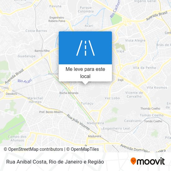 Rua Anibal Costa mapa