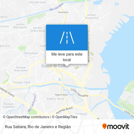Rua Sabara mapa