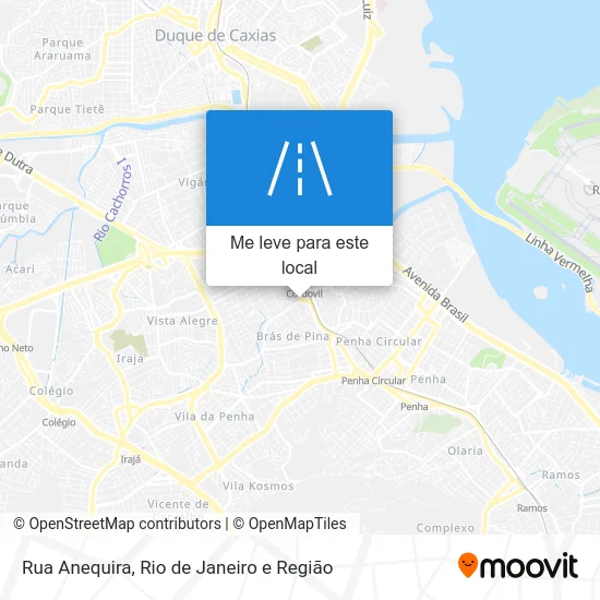 Rua Anequira mapa