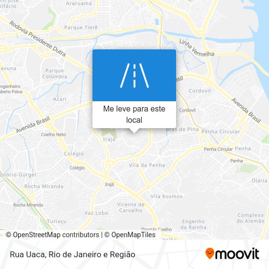 Rua Uaca mapa
