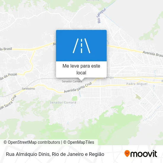 Rua Almáquio Dinis mapa
