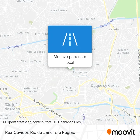 Rua Ouvidor mapa