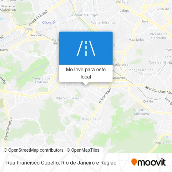 Rua Francisco Cupello mapa