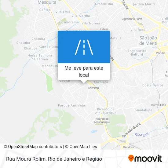 Rua Moura Rolim mapa