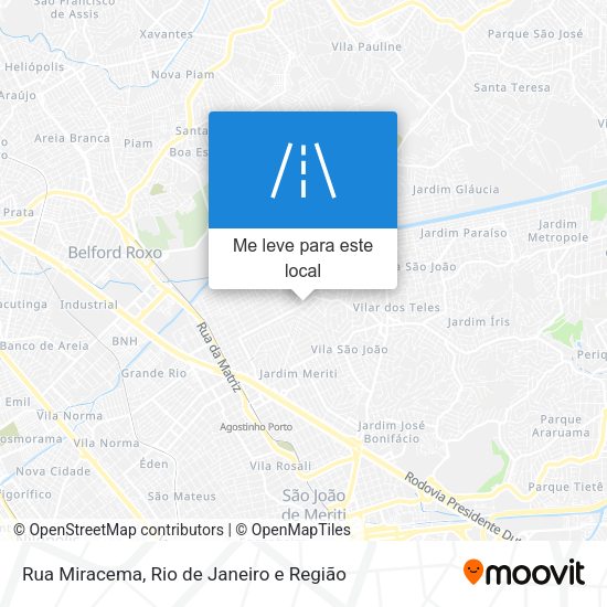 Rua Miracema mapa