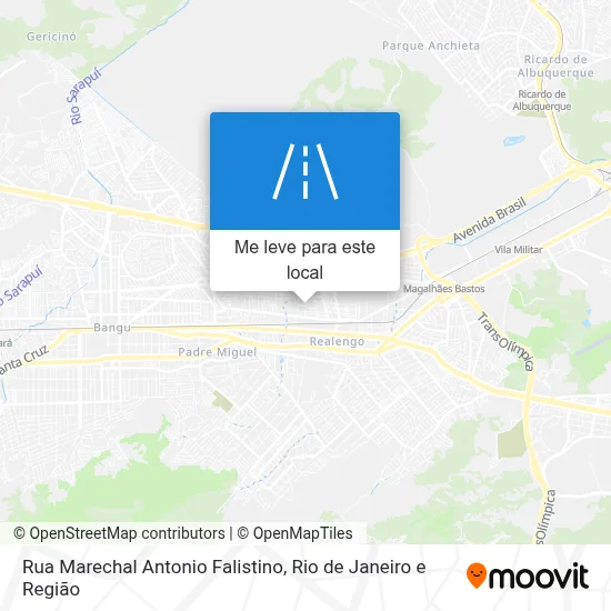 Rua Marechal Antonio Falistino mapa