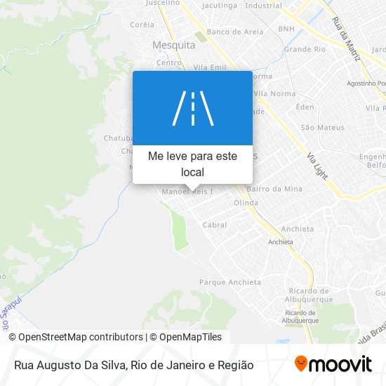 Rua Augusto Da Silva mapa