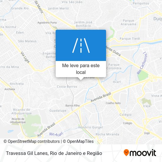 Travessa Gil Lanes mapa