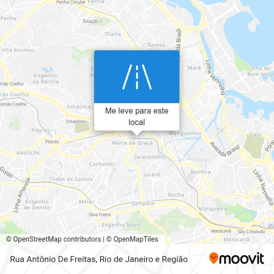 Rua Antônio De Freitas mapa
