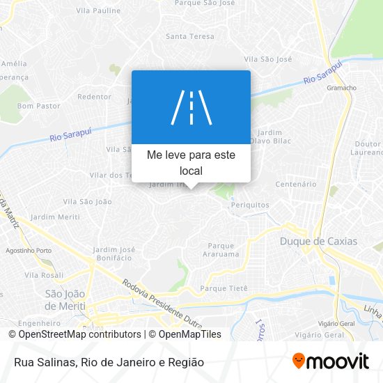 Rua Salinas mapa