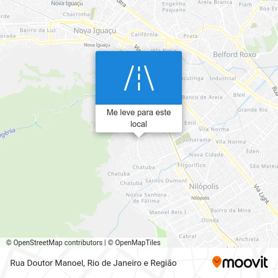 Rua Doutor Manoel mapa