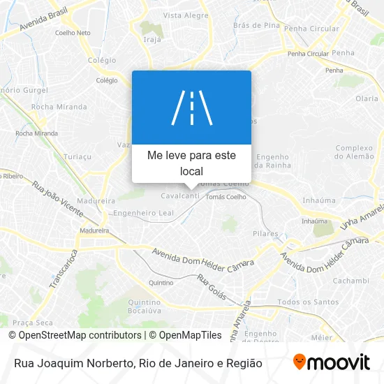 Rua Joaquim Norberto mapa