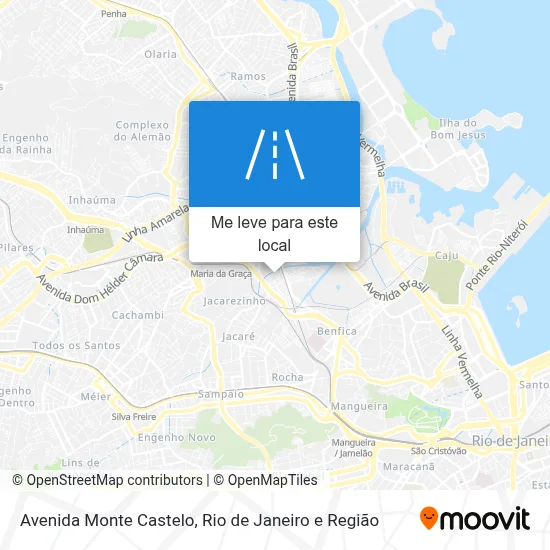 Avenida Monte Castelo mapa