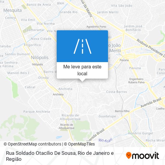 Rua Soldado Otacílio De Sousa mapa