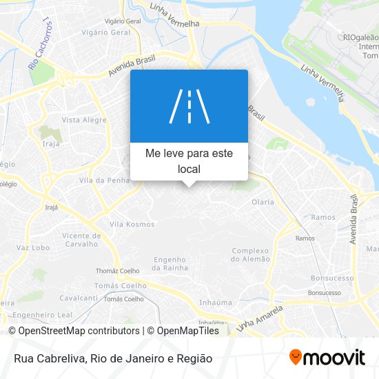 Rua Cabreliva mapa