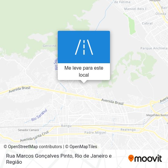 Rua Marcos Gonçalves Pinto mapa