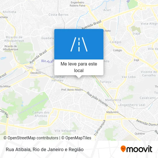 Rua Atibaia mapa