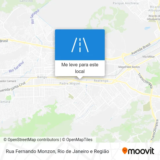 Rua Fernando Monzon mapa