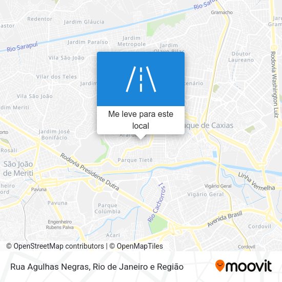 Rua Agulhas Negras mapa