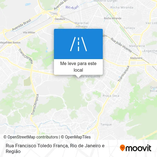 Rua Francisco Toledo França mapa