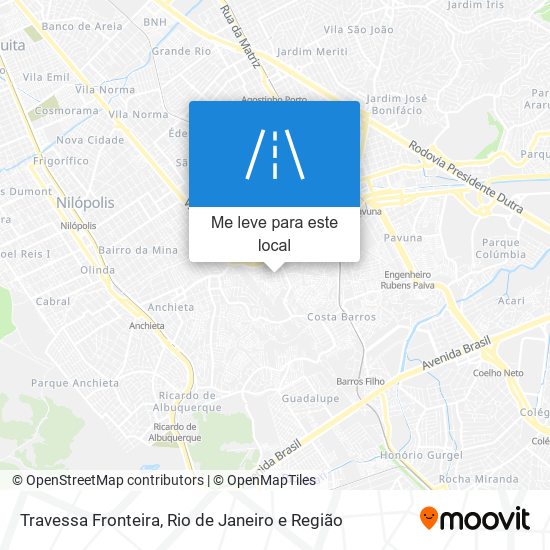 Travessa Fronteira mapa