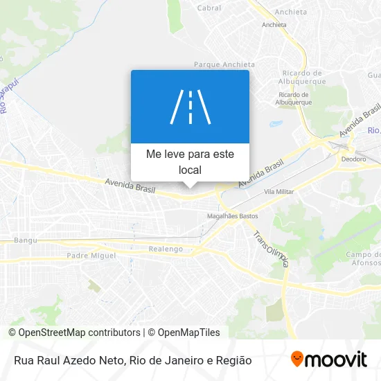 Rua Raul Azedo Neto mapa