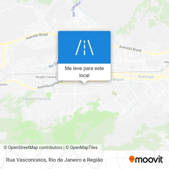 Rua Vasconcelos mapa