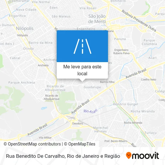 Rua Benedito De Carvalho mapa