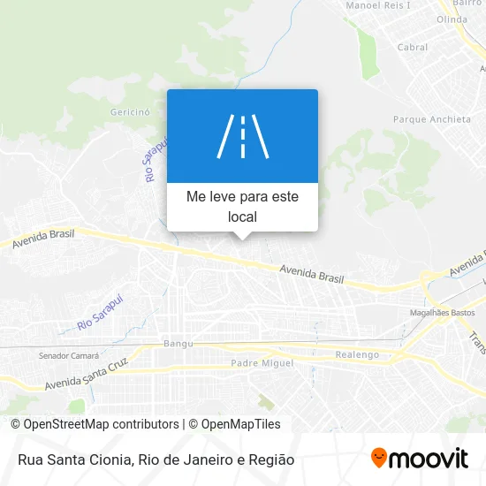 Rua Santa Cionia mapa