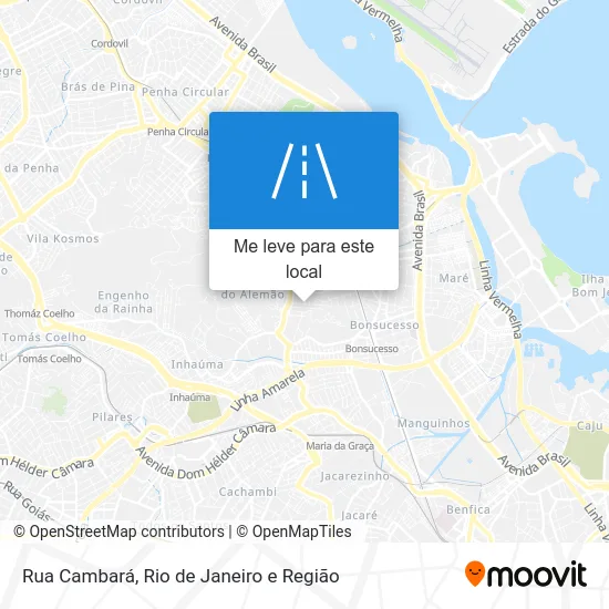 Rua Cambará mapa