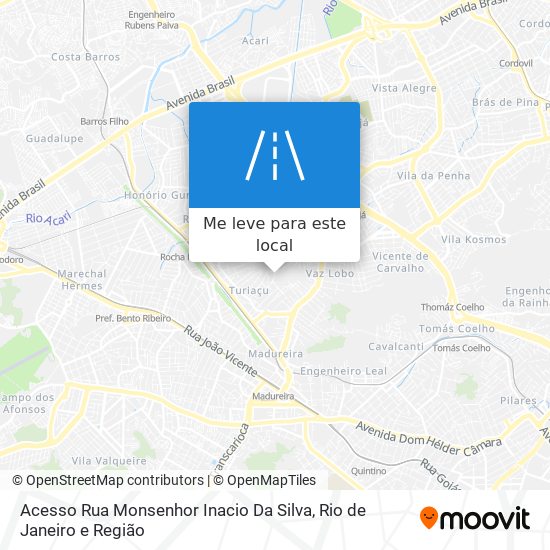 Acesso Rua Monsenhor Inacio Da Silva mapa