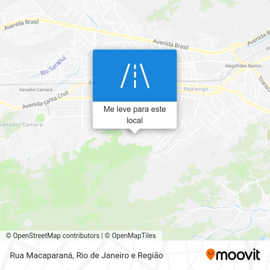 Rua Macaparaná mapa