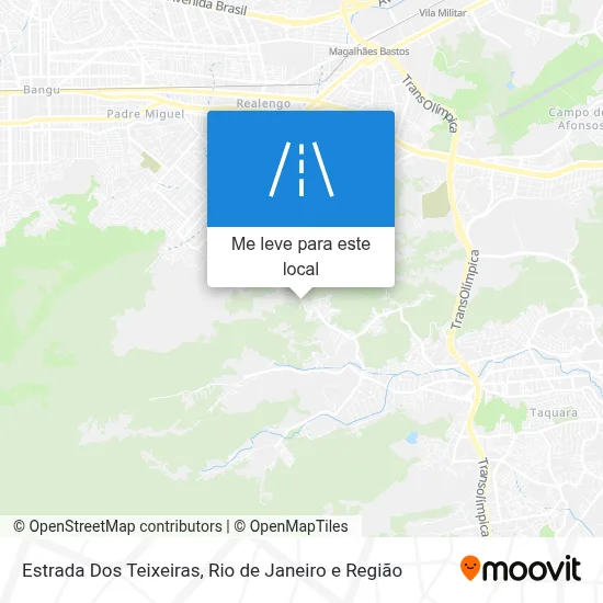 Estrada Dos Teixeiras mapa