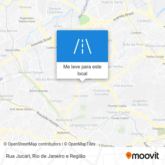 Rua Jucari mapa