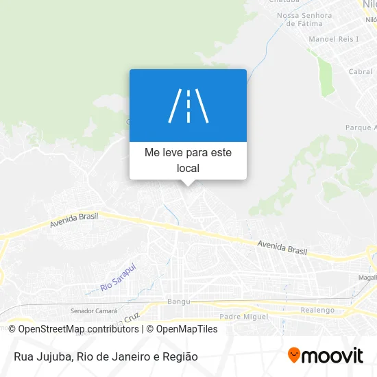Rua Jujuba mapa